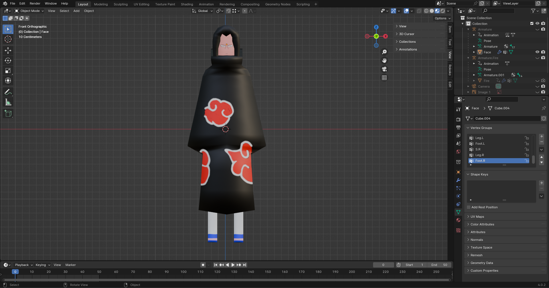 I somewhat made Itachi Uchiha in Blender