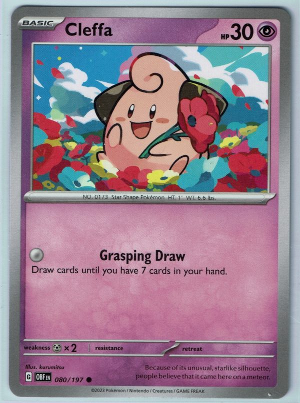 Cleffa (Common) – Pokémon Card