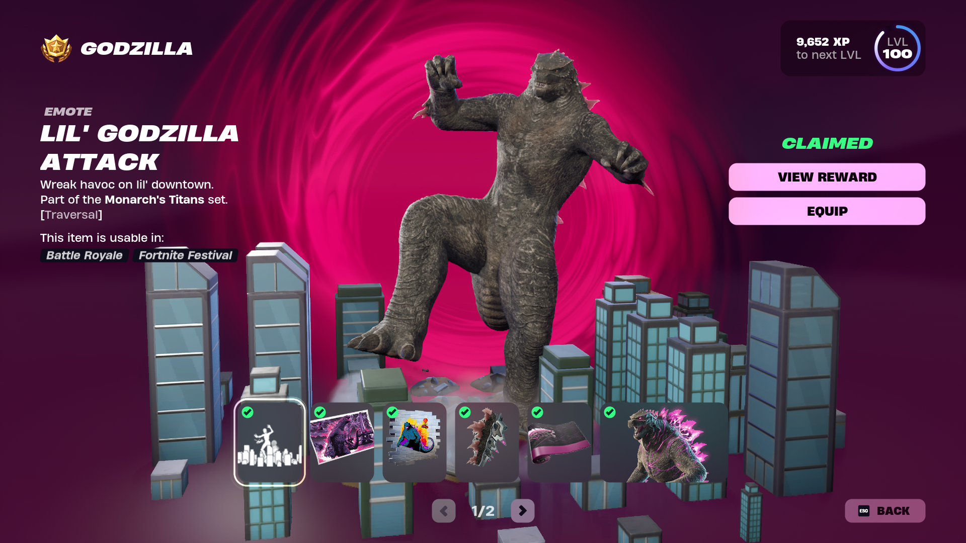 Godzilla ROARS into Fortnite