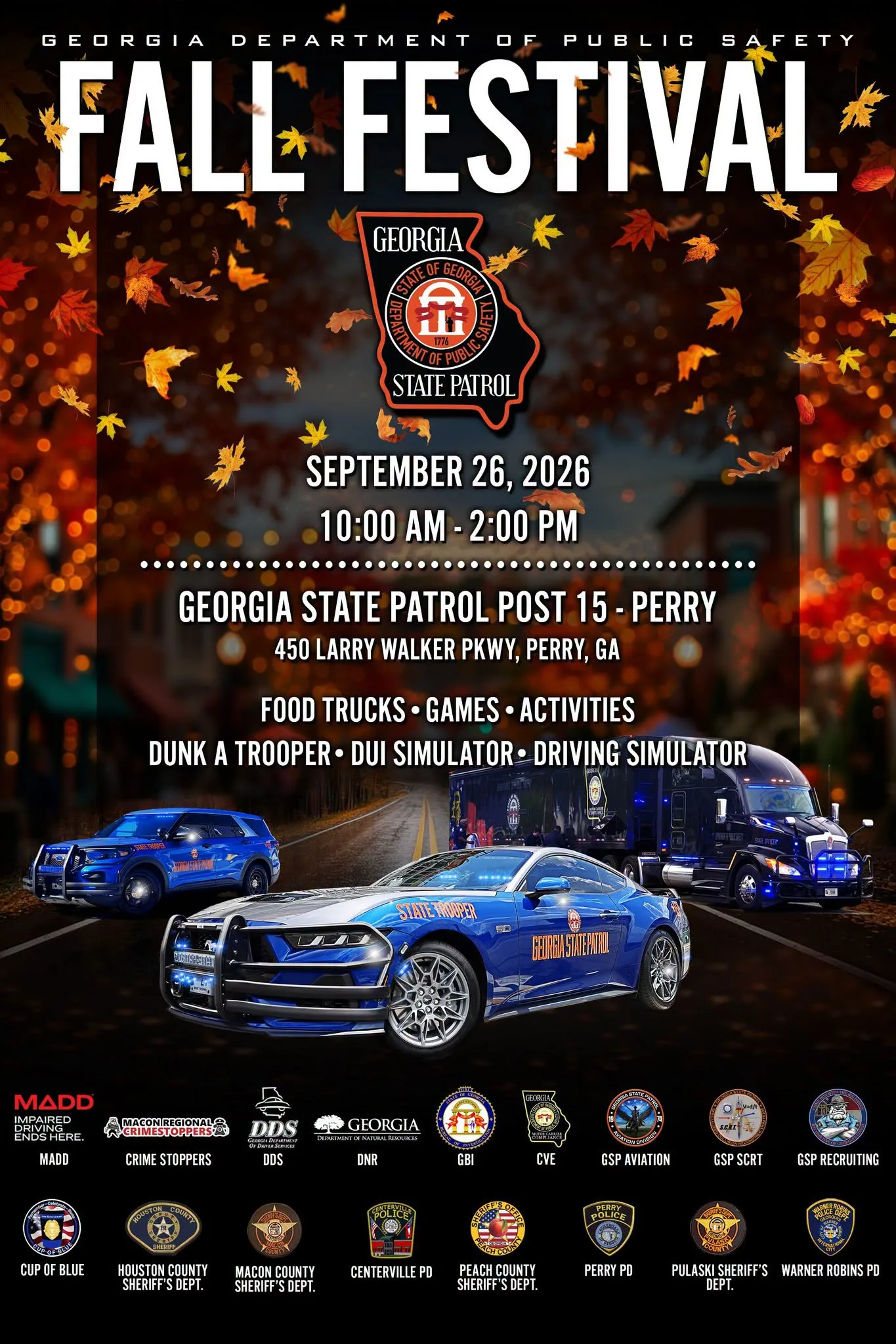 Georgia Department of Public Safety set to host Fall Festival in Perry
