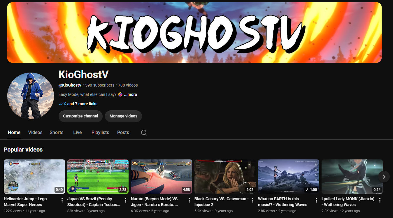 KioGhostV - YouTube Channel